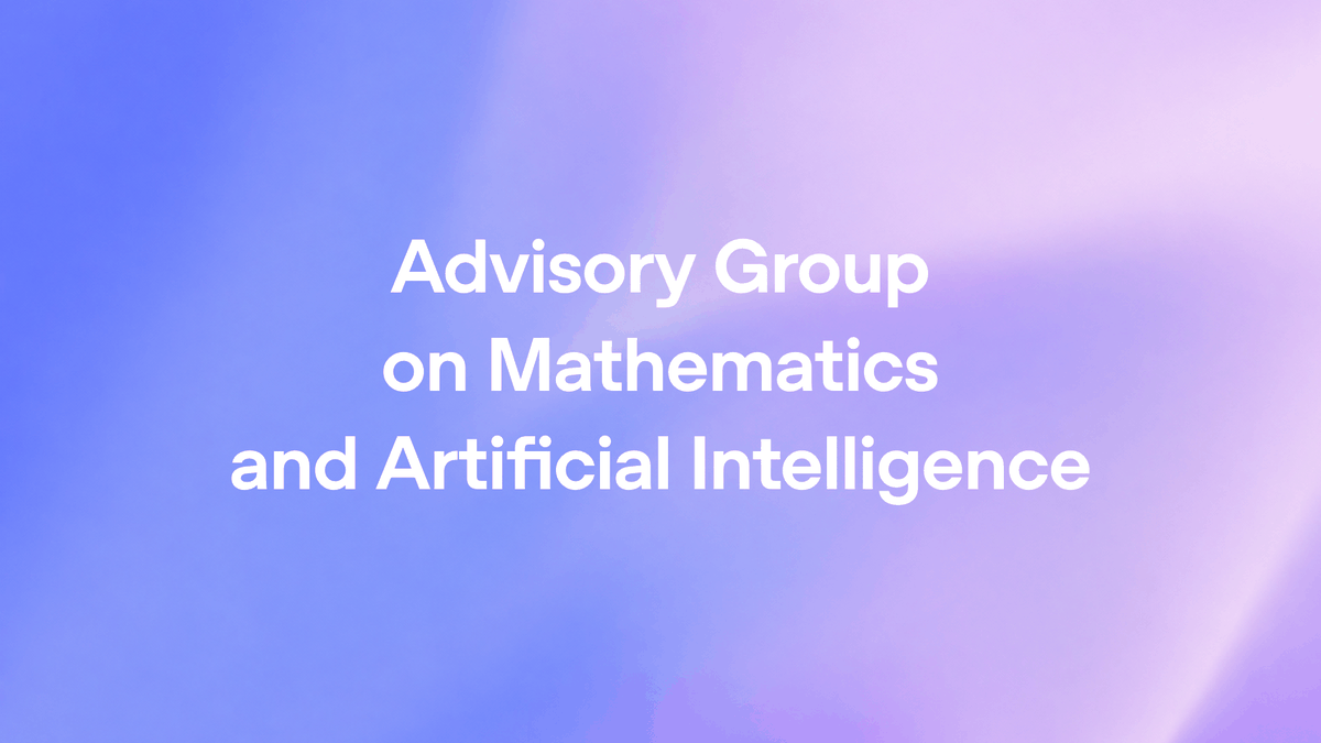 OpenAI「Advisory Group on Mathematics and Artificial Intelligence」の告知画像