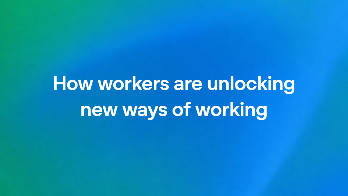 How workers are unlocking new ways of working（OpenAI公式の画像）
