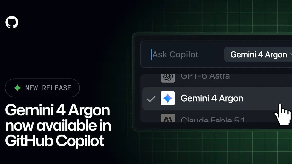 GitHub、GoogleのGemini 4 Argon（ジェミニ4 アルゴン）をCopilotで一般提供──Pro+・Max・Business・Enterpriseが対象、8つの環境で選べて課金は従量制