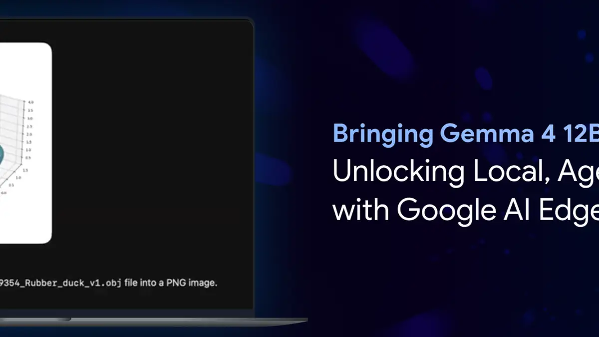 Gemma 4 12BをMacのローカルで「エージェント用の土台」にする──Google AI Edgeの手順。LiteRT-LM CLIの新コマンド`serve`でOpenAI互換のローカルサーバーを立て、OpenClaw・Hermes・OpenCode・Aiderをそのまま向ける。AI Edge GalleryのmacOS版はPythonを書いて実行、Eloquentは音声で書き換えの記事画像