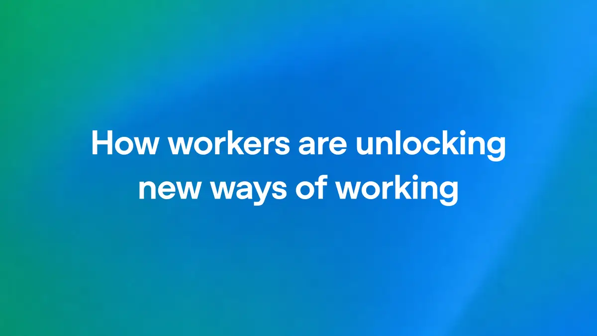 How workers are unlocking new ways of working（OpenAI公式の画像）