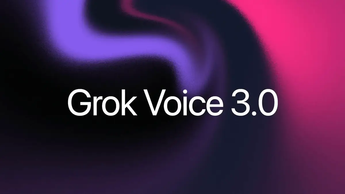 Grok Voice 3.0 の公式告知画像